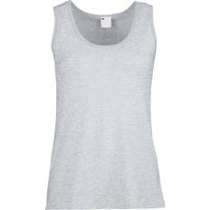 Universal Textiles Women's Value Fitted Sleeveless Vest - Grey Marl