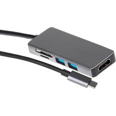 Nikkai USB C-HDMI/2USB A M-F Adapter