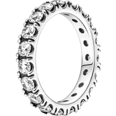 Pandora Sparkling Row Eternity Ring - Silver/Transparent