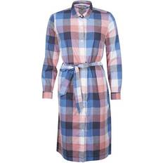 Barbour Tern Check Dress - Oyster Pink Check