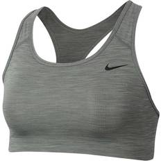 Running Bras Nike Dri-FIT Swoosh Medium-Support Non-Padded Sports Bra - Smoke Grey/Heather/Black