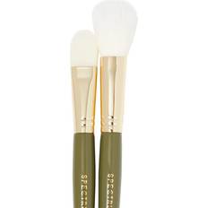 Green Makeup Brushes Spectrum Kjh 2 Piece Face Brush Set
