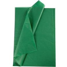 Water Based Silk & Crepe Papers Silkespapper, grön, 14 g, 10 ark/ 1 förp