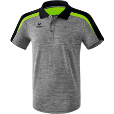 Erima Liga 2.0 Polo Shirt Men - Grey Marl/Black/Green Gecko