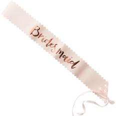 Ginger Ray Pink & Rose Gold Foiled Bridesmaid Team Bride Sashes 2 Pack Hen Party