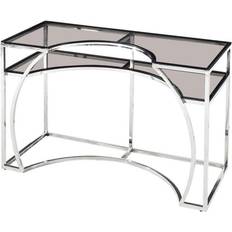 Dkd Home Decor Silver Glass Console Table 75x120cm