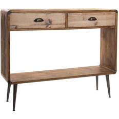 Dkd Home Decor Wood Metal Console Table 30x96cm