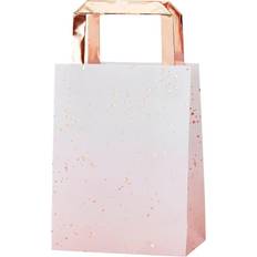 Ginger Ray Pink Ombre Watercolour Rose Gold Party Bags 5 Pack