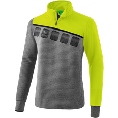 Erima 5-C Training Top Kids - Grey Marl/Lime Pop/Black