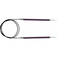 Knitpro KP47213 Zing: Fixed Circular Knitting Pins: 150cm x 6.00mm, 6mm Purple