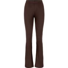 Pieces Toppy Flared Trousers - Chicory Coffee