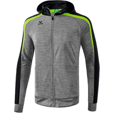 Erima Liga 2.0 Training Jacket with Hood Men - Grey Marl/Black/Green Gecko