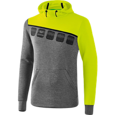 Erima 5-C Hoody Men - Grey Marl/Lime Pop/Black