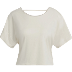 Adidas Studio Backless T-shirt Women - Wonder White/White