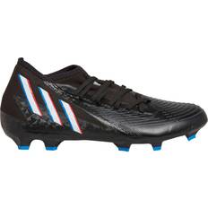 Adidas Predator Edge.3 Firm Ground Cleats - Core Black/Cloud White/Vivid Red