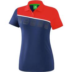 Erima 5-C Polo Shirt Women - New Navy/Red/White