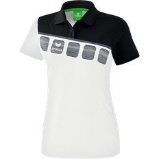 Erima 5-C Polo Shirt Women - White/Black/Dark Grey