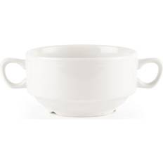 With Handles Bowls Churchill Whiteware Soup Bowl 24pcs 0.39L