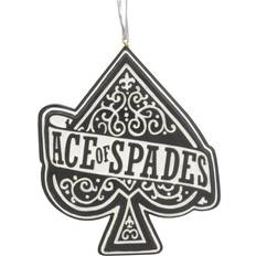 Nemesis Now Officially Licensed Motorhead Ace of Spades Hanging Festive Decorative Ornament, Black White, 11cm