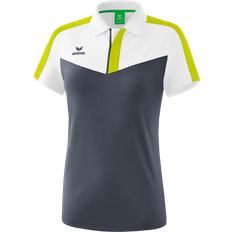 Erima Squad Polo Shirt Women - White/Slate Grey/Bio Lime