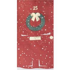 Ginger Ray RED-569 Christmas Door Napkins, Red