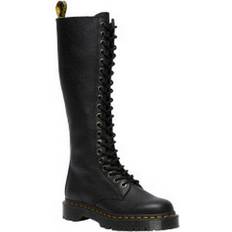 Low Heel High Boots Dr. Martens 1B60 Bex Pisa Leather Knee - Black Pisa