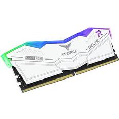 32 GB - 6200 MHz - DDR5 RAM Memory TeamGroup T-Force Delta RGB LED White DDR5 6400MHz 2x16GB (FF4D532G6400HC40BDC01)