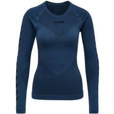 Hummel Sportswear Garment Base Layer Tops Hummel First Seamless Jersey L/S Women - Dark Denim