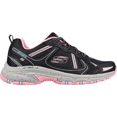 Laced - Women Walking Shoes Skechers Hillcrest W - Black/Hot Pink