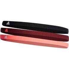 Adidas Polyester Headbands Adidas Hairband 3-pack Unisex - Black/Shadow Red/Turbo