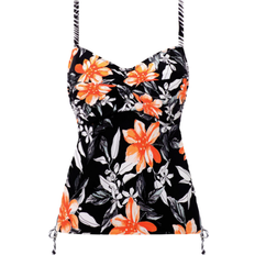 Fantasie Port Maria Twist Front Tankini Top - Black