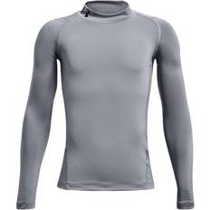 Sportswear Garment Base Layer Children's Clothing Under Armour HeatGear Mock Long Sleeve Kids - Steel/Black