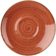 Orange Saucer Plates Churchill Stonecast Saucer Plate 18.5cm 12pcs