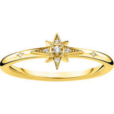 Thomas Sabo Charm Club Star Ring - Gold/Transparent