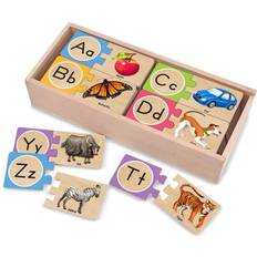 Knob Puzzles Melissa & Doug English Alphabet Puzzles 52 Pieces