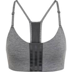 Adidas Aeroimpact Training Light-Support Bra - Dark Grey Heather/Black