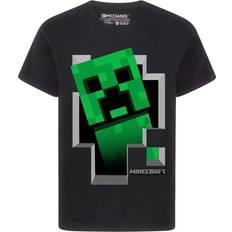 Minecraft Boy's Creeper Inside T-shirt - Black