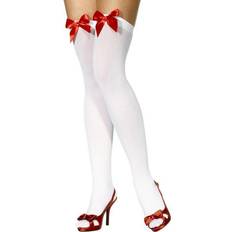 Smiffys Opaque Hold-Ups with Red Bows