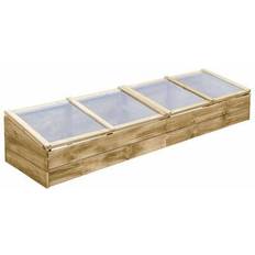 vidaXL Greenhouses 2-pcs 3055328 Wood PVC Plastic