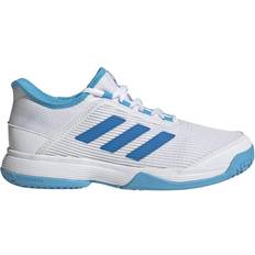 Adidas Kid's Adizero Club Tennis - Cloud White/Blue Rush/Sky Rush