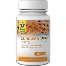 Raab Vitalfood BIO Curcuma forte 90 kapslar a 500 mg, 45g