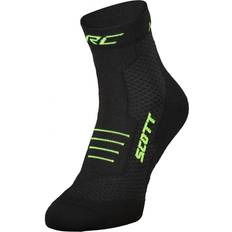 Scott RC Running Quarter Socks Unisex - Black/Safety Yellow