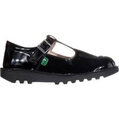 Buckle Children's Shoes Kickers Junior Kick T-Bar Patent - Black