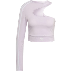 Adidas Women's Originals Cropped Long-Sleeve Top - Almost Pink