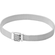 Pandora Reflexions Sparkling Clasp Bracelet - Silver/Transparent