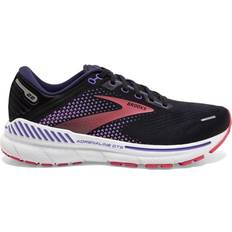 Brooks Road - Women Running Shoes Brooks Adrenaline GTS 22 W - Black/Purple/Coral