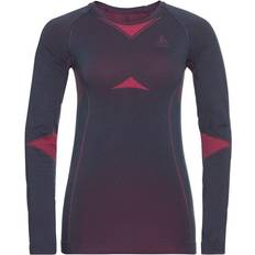 Odlo Fundamentals Perfor Long Sleeve T-shirt Women - Odyssey Gray/Diva Pink