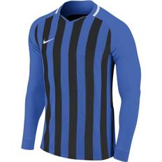 Nike Striped Division III Long Sleeve Shirt KIds - Royal Blue/Black/White/White