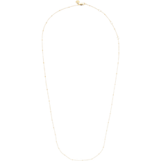 Monica Vinader Fine Beaded Chain Necklace Short - Gold