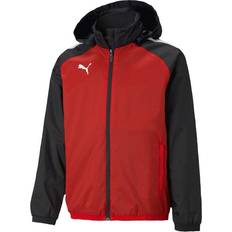 Football - Men Rain Jackets & Rain Coats Puma TeamLIGA All-Weather Jacket Men - Red/Black